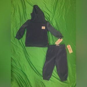 Levi's Kids Dark Blue Sweatpants & Hoodie Set 18 Months